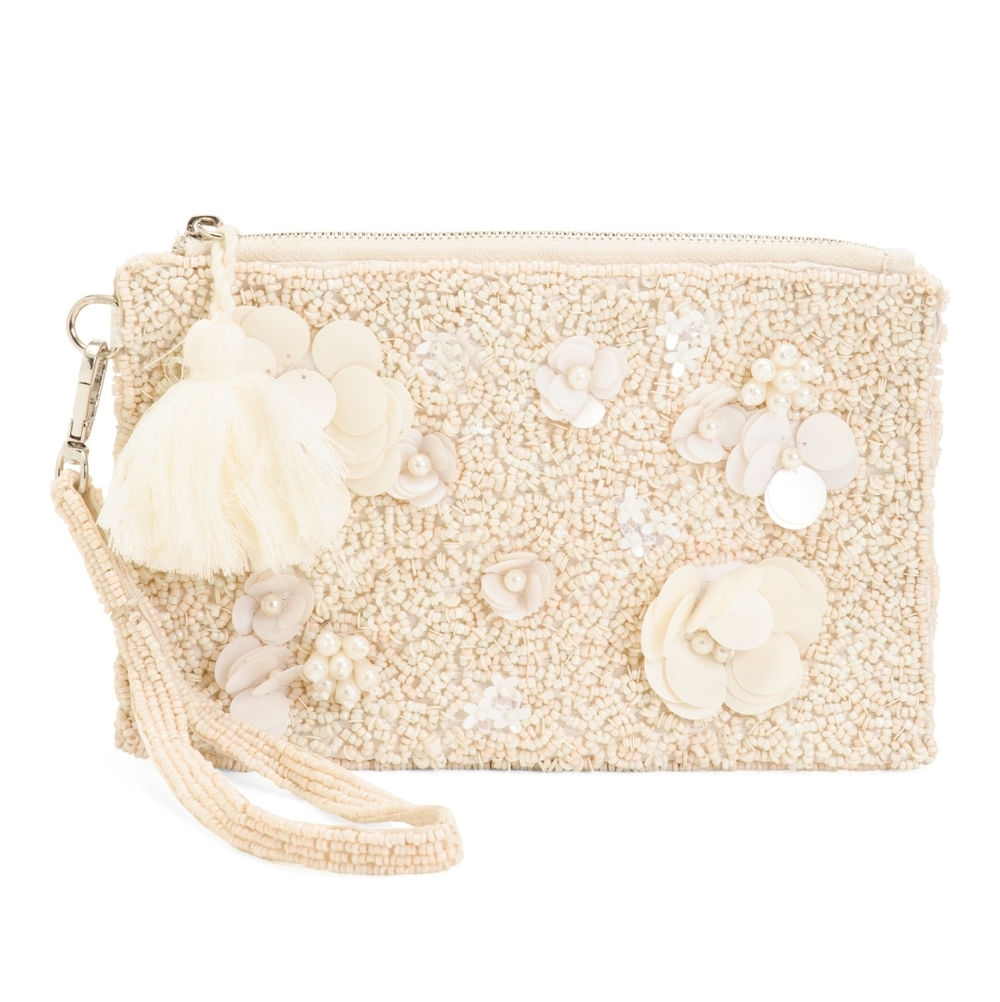 NEW Sol And Mer Beaded Wristlet